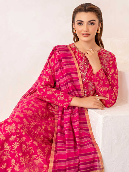 3 Piece Lawn Suit-Embroidered (Unstitched)