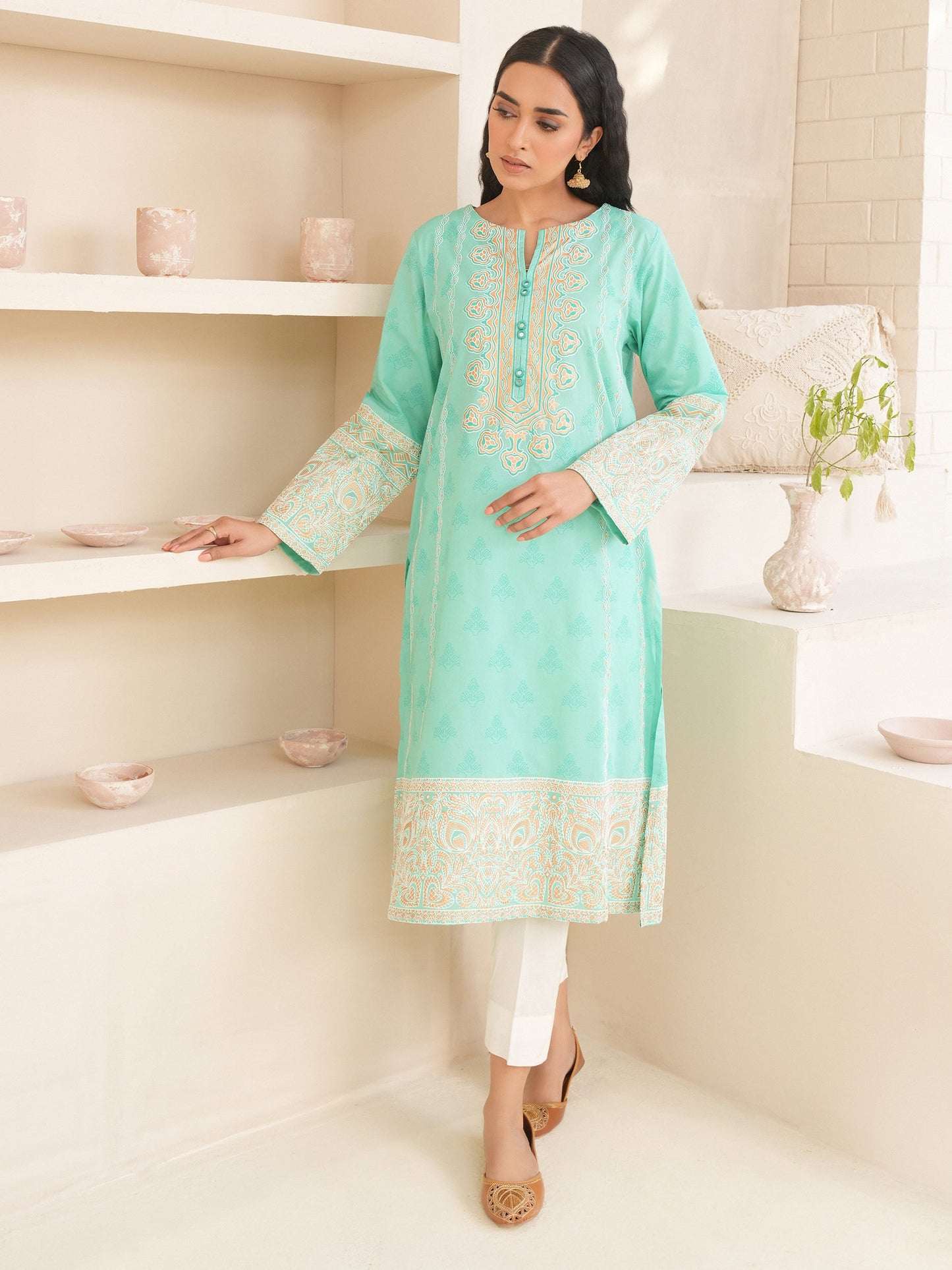 Lawn Shirt-Paste Print (Unstitched)