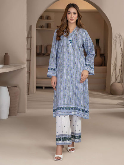 2 Piece Khaddar Suit-Printed (Unstitched)