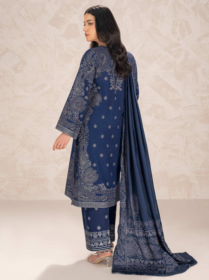 3 Piece Khaddar Suit-Paste Print (Unstitched)