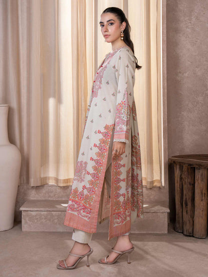 3 Piece Khaddar Suit-Paste Print (Unstitched)