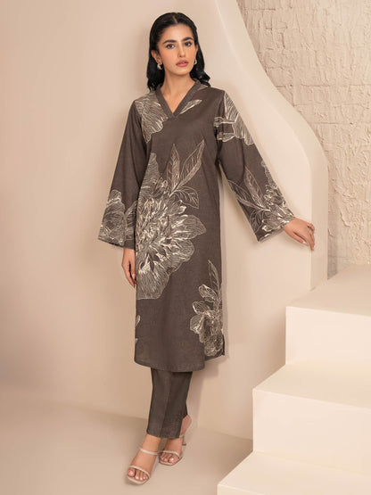 2 Piece Khaddar Suit-Printed (Unstitched)