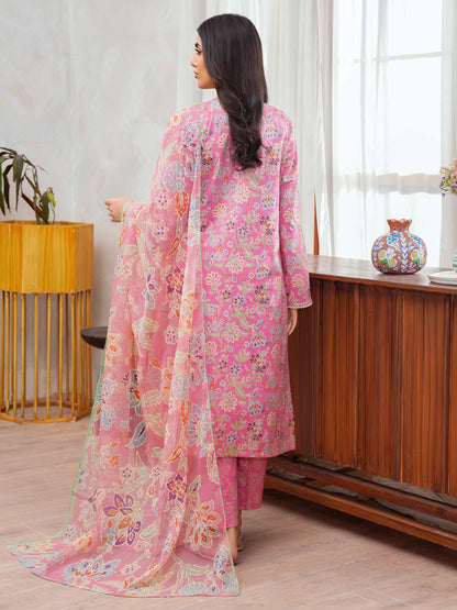 3 Piece Lawn Suit-Embroidered (Unstitched)