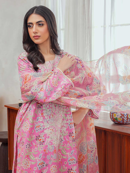 3 Piece Lawn Suit-Embroidered (Unstitched)