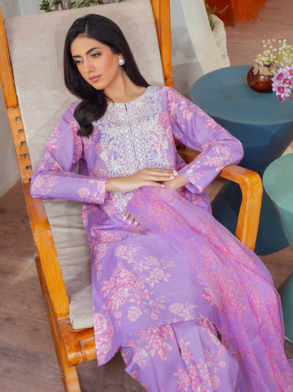 3 Piece Lawn Suit-Embroidered (Unstitched)