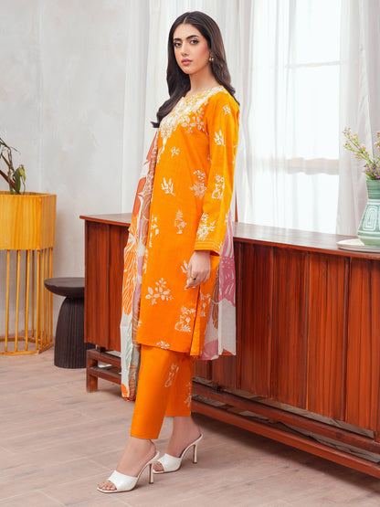 3 Piece Lawn Suit-Embroidered (Unstitched)