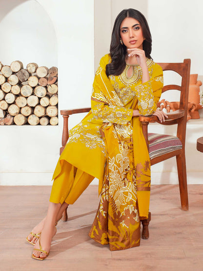 3 Piece Lawn Suit Embroidered (Unstitched)