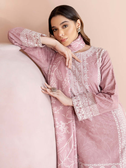 3 Piece Khaddar Suit-Embroidered (Unstitched)