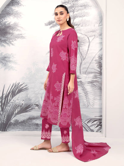 3 Piece Khaddar Suit-Printed (Unstitched)