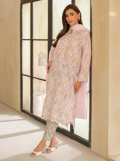 3 Piece Lawn Suit-Embroidered (Unstitched)