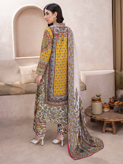 3 Piece Khaddar Suit-Printed (Unstitched)