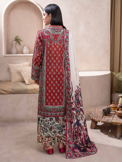 3 Piece Khaddar Suit-Printed (Unstitched)