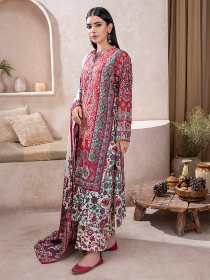 3 Piece Khaddar Suit-Printed (Unstitched)