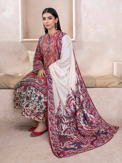 3 Piece Khaddar Suit-Printed (Unstitched)