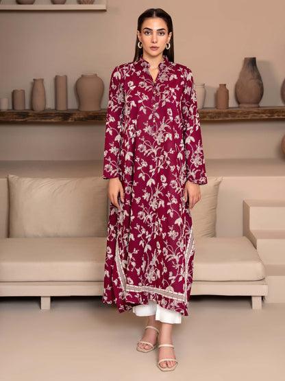 Khaddar Shirt-Emboss Print (Unstitched)