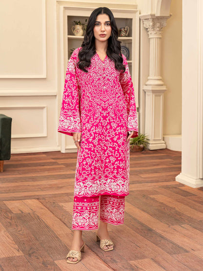 2 Piece Khaddar Suit-Paste Print (Unstitched)