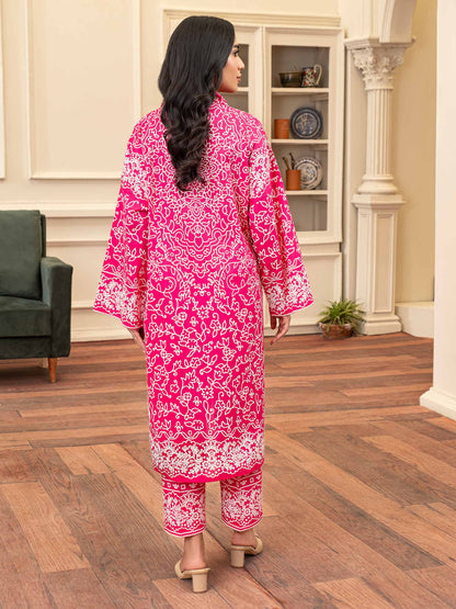 2 Piece Khaddar Suit-Paste Print (Unstitched)