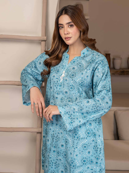 2 Piece Khaddar Suit-Printed (Unstitched)