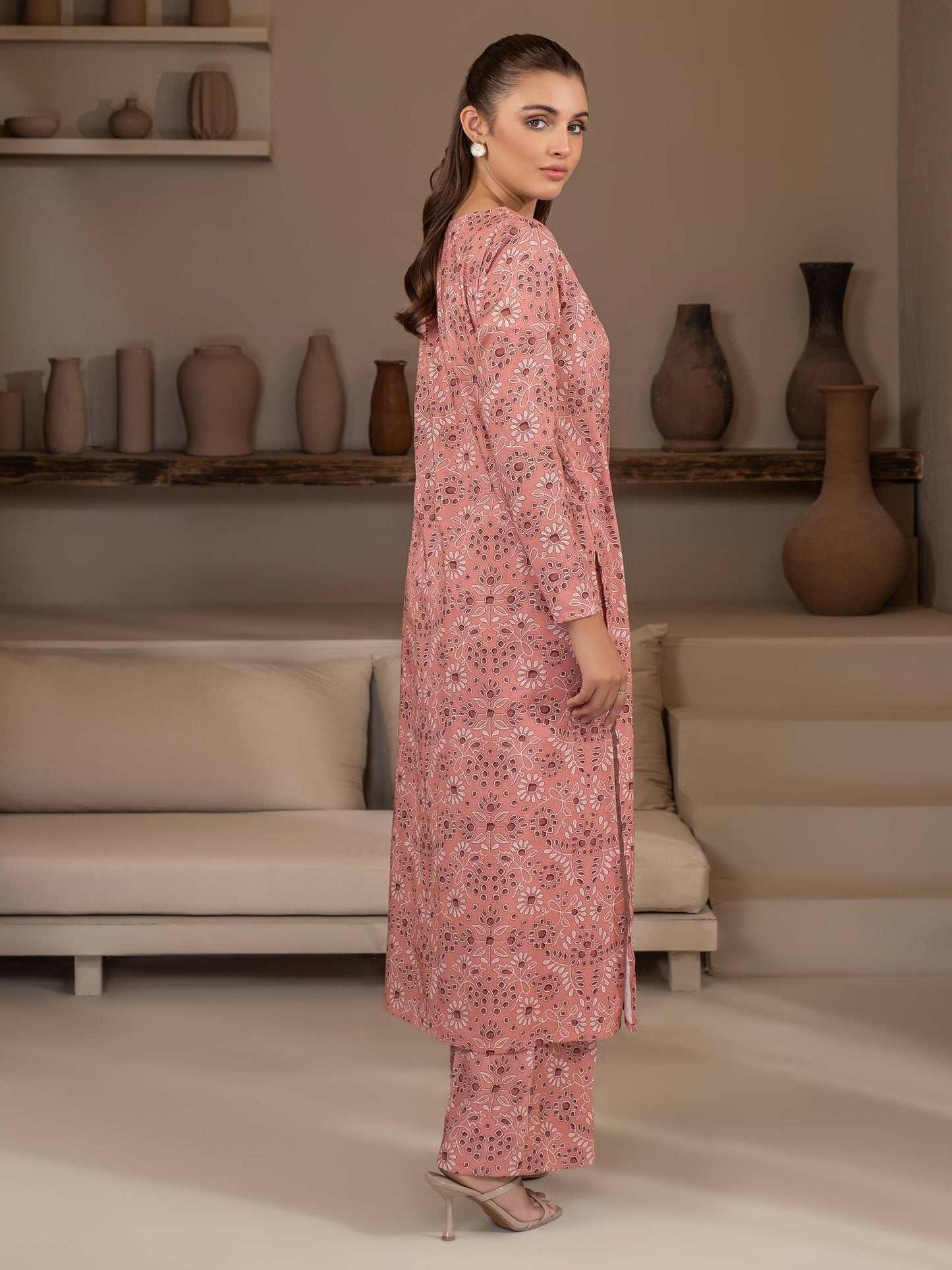 2 Piece Khaddar Suit-Printed (Unstitched)