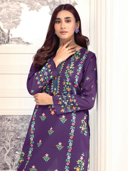 2 Piece Khaddar Suit-Printed (Unstitched)