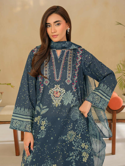 3 Piece Lawn Suit-Embroidered (Unstitched)
