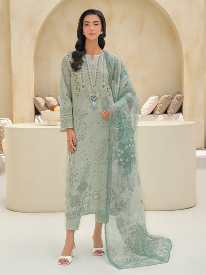 3 Piece Lawn Suit-Embroidered (Unstitched)