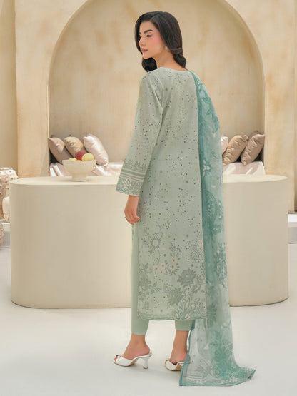 3 Piece Lawn Suit-Embroidered (Unstitched)
