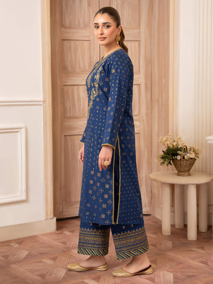 2 Piece Khaddar Suit-Embroidered (Unstitched)