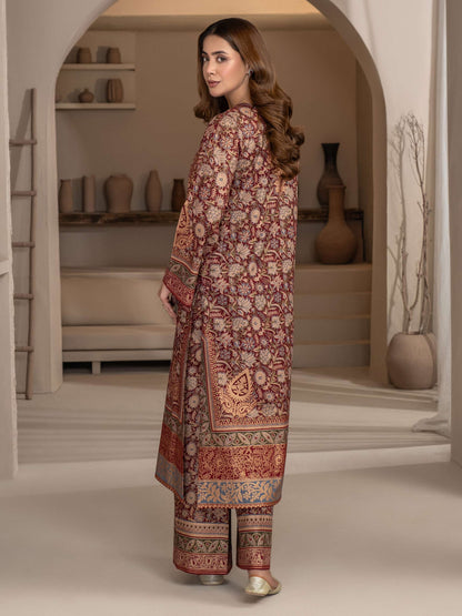 2 Piece Khaddar Suit-Paste Print (Unstitched)