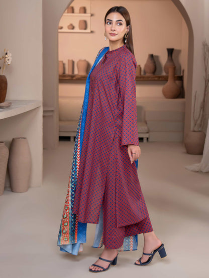 3 Piece Khaddar Suit-Printed (Unstitched)