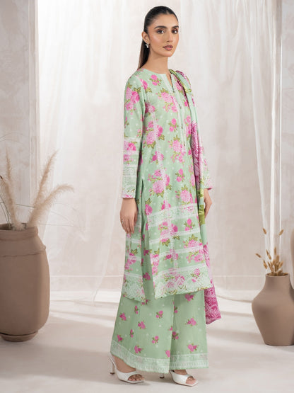 3 Piece Khaddar Suit-Printed (Unstitched)