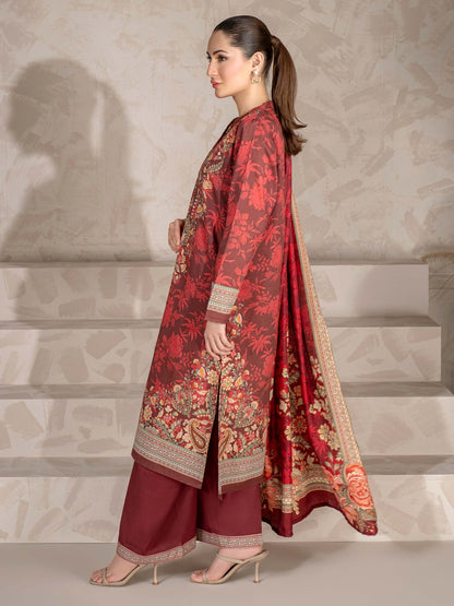 3 Piece Khaddar Suit-Printed (Unstitched)