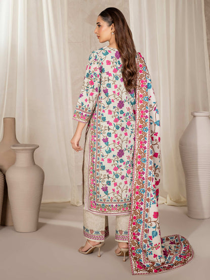 3 Piece Khaddar Suit-Printed (Unstitched)