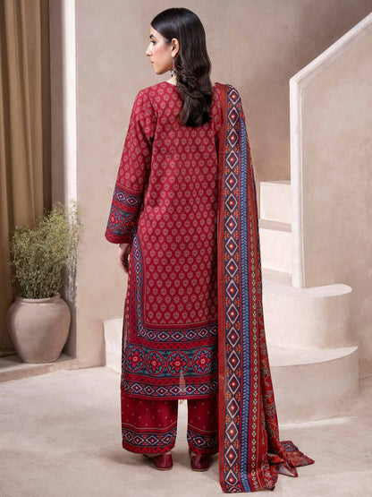 3 Piece Khaddar Suit-Printed (Unstitched)