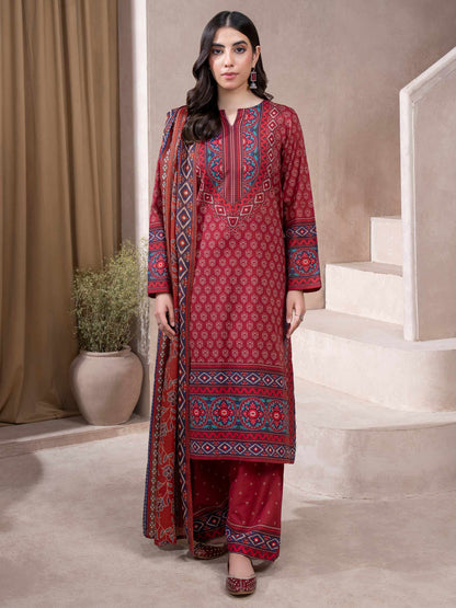 3 Piece Khaddar Suit-Printed (Unstitched)