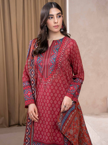 3 Piece Khaddar Suit-Printed (Unstitched)