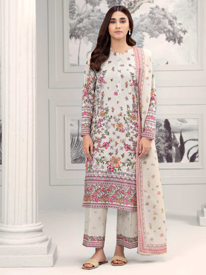 3 Piece Khaddar Suit-Printed (Unstitched)