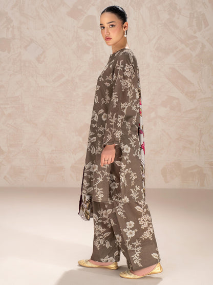 3 Piece Khaddar Suit-Printed (Unstitched)