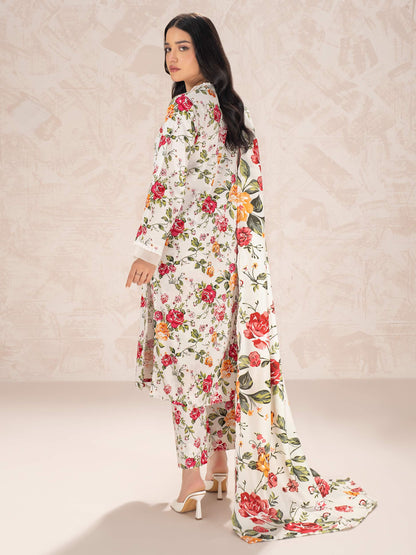 3 Piece Khaddar Suit-Printed (Unstitched)
