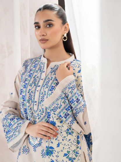 3 Piece Khaddar Suit-Printed (Unstitched)