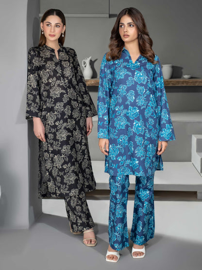 2 Piece Khaddar Suit-Printed (Unstitched)