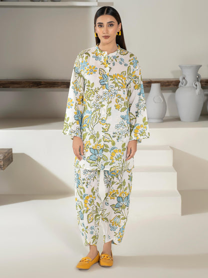 2 Piece Khaddar Suit-Printed (Unstitched)
