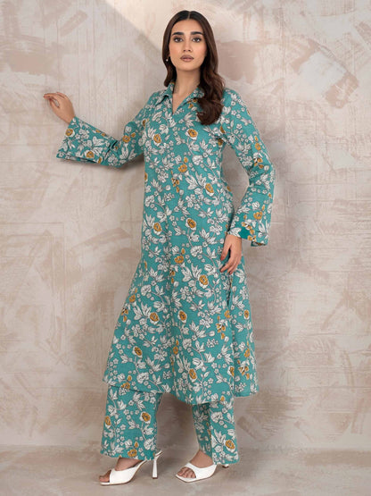 2 Piece Khaddar Suit-Printed (Unstitched)
