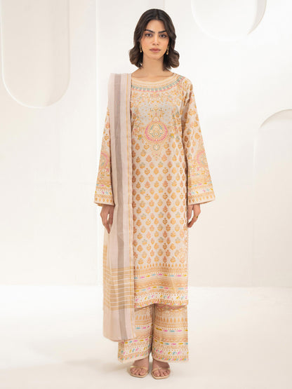3 Piece Lawn Suit-Paste Print (Unstitched)