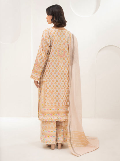 3 Piece Lawn Suit-Paste Print (Unstitched)