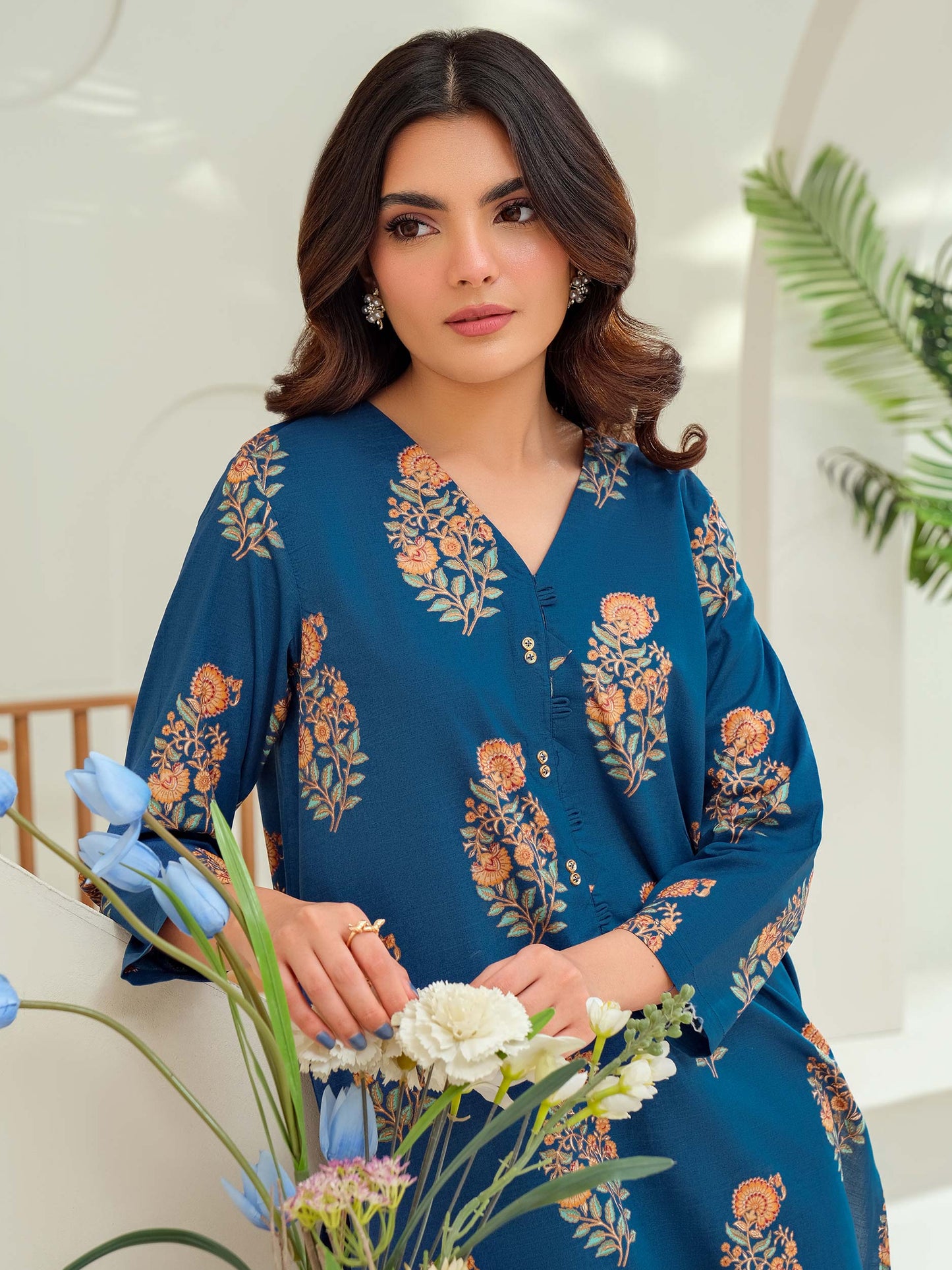 Lawn Shirt-Paste Print (Unstitched)