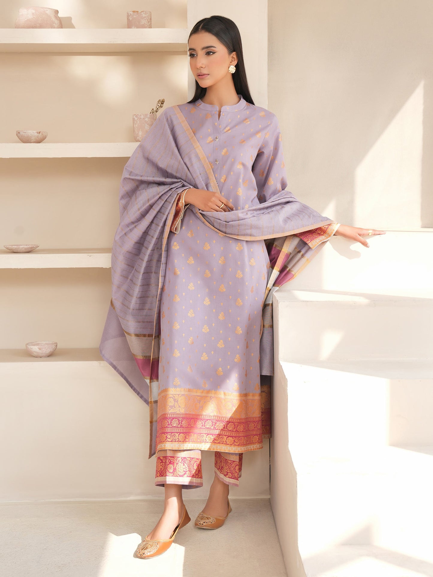 3 Piece Lawn Suit-Paste Print (Unstitched)
