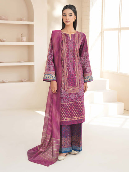 3 Piece Lawn Suit-Paste Print (Unstitched)