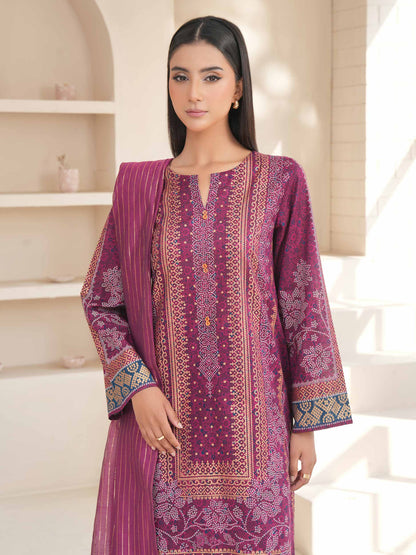 3 Piece Lawn Suit-Paste Print (Unstitched)