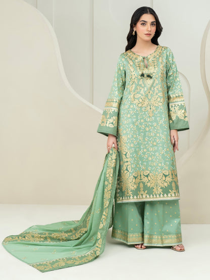3 Piece Lawn Suit-Paste Print (Unstitched)
